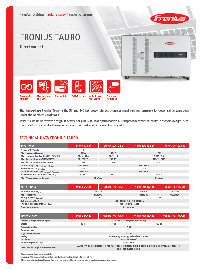 Fronius-tauro-50-specs-1.png - Horizon Mall